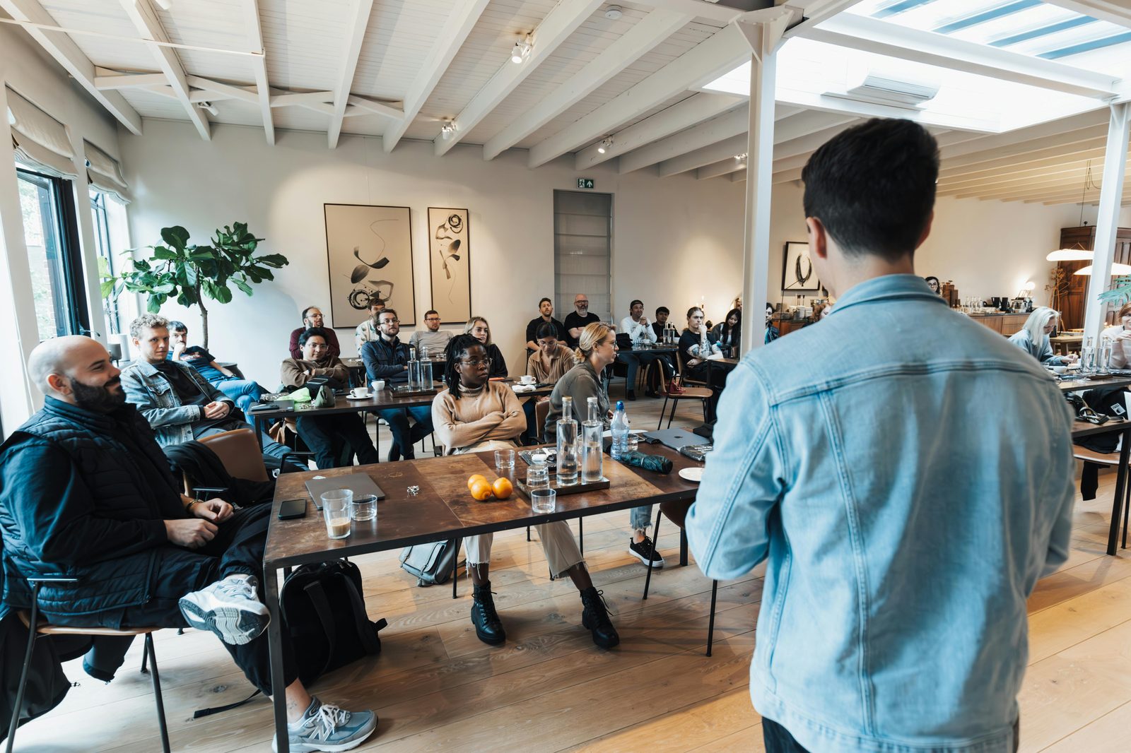 Workshop room with attendees